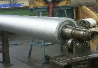 Walze mit mattierter Oberfläche Walze mit mattierter Oberfläche